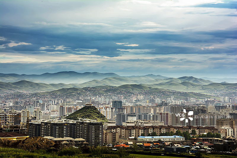 蒙古国乌兰巴托市图片素材