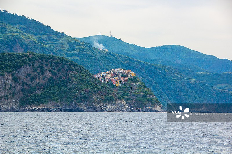 意大利五渔村国家公园：科尔尼利亚小镇风光图片素材