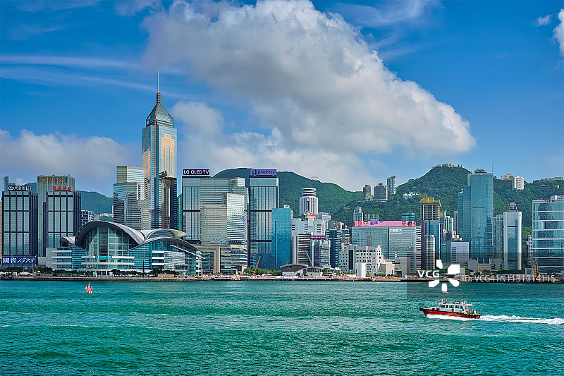 中国香港天际线图片素材