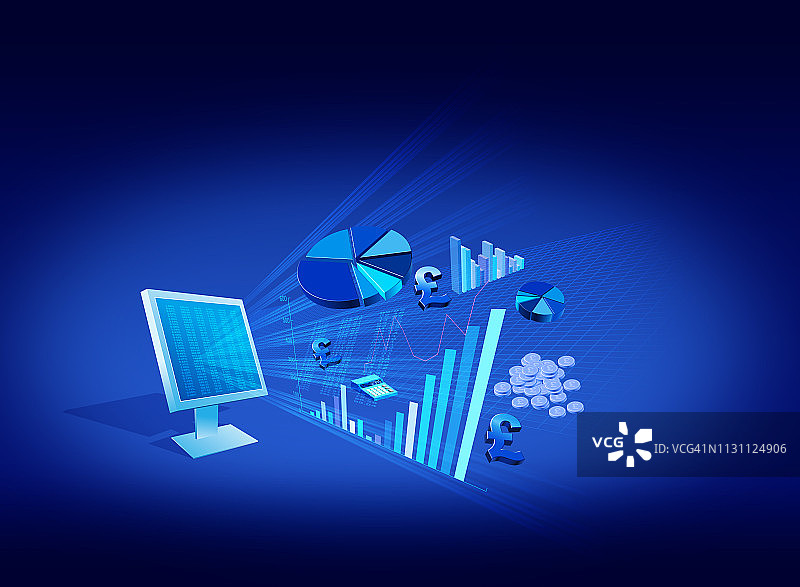 电脑账户插图图片素材