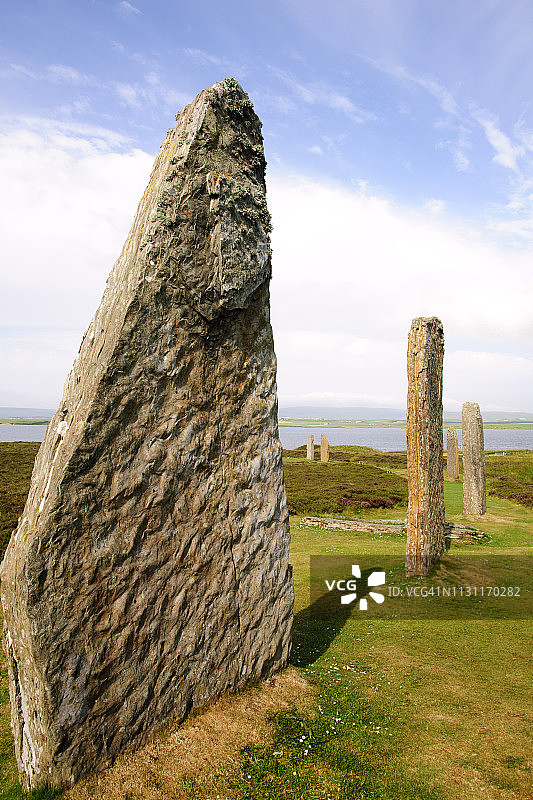 布罗德盖石圈，奥克尼，苏格兰图片素材
