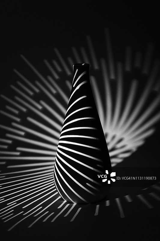 单色发光花瓶图片素材