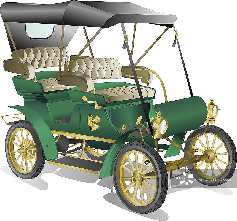 四座老爷车图片素材