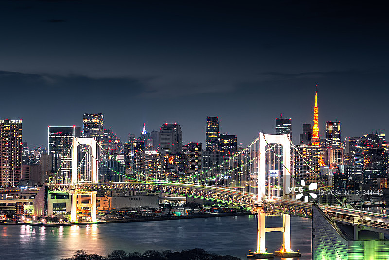 东京彩虹桥图片素材