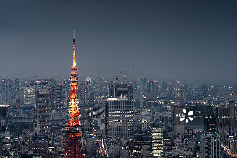 东京夜景图片素材