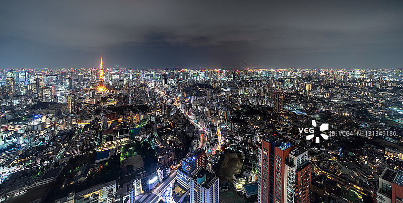 东京夜景图片素材