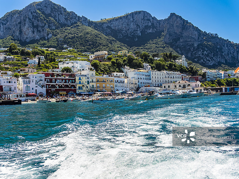 意大利坎帕尼亚卡普里岛玛丽娜格兰德图片素材