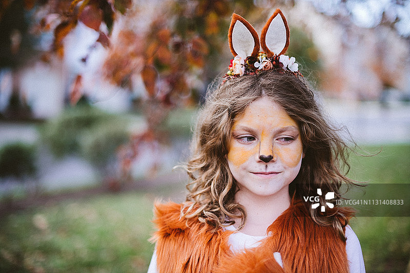 小狐狸女孩图片素材