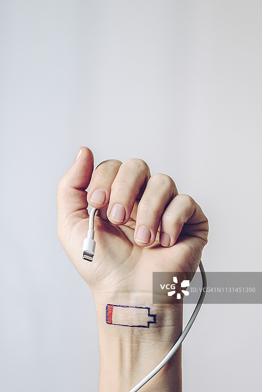 电池充电中图片素材