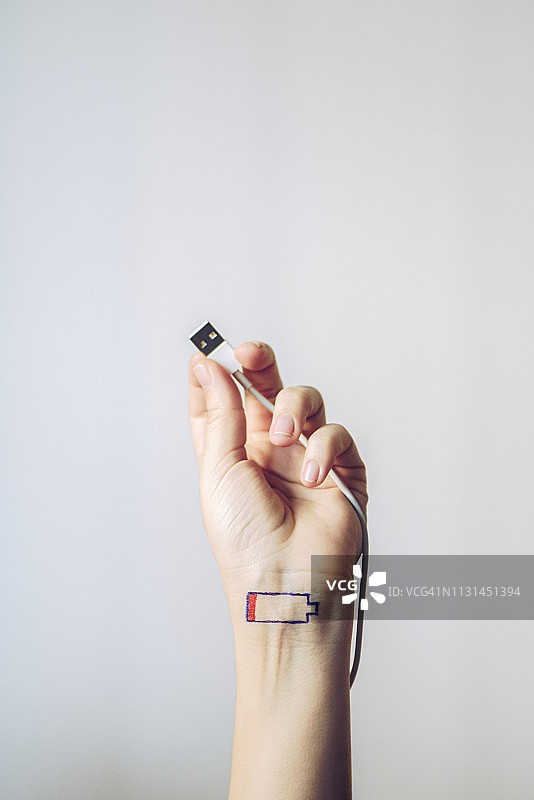 电池充电中图片素材