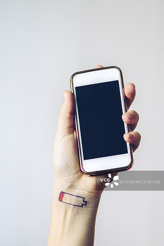 电池充电中图片素材