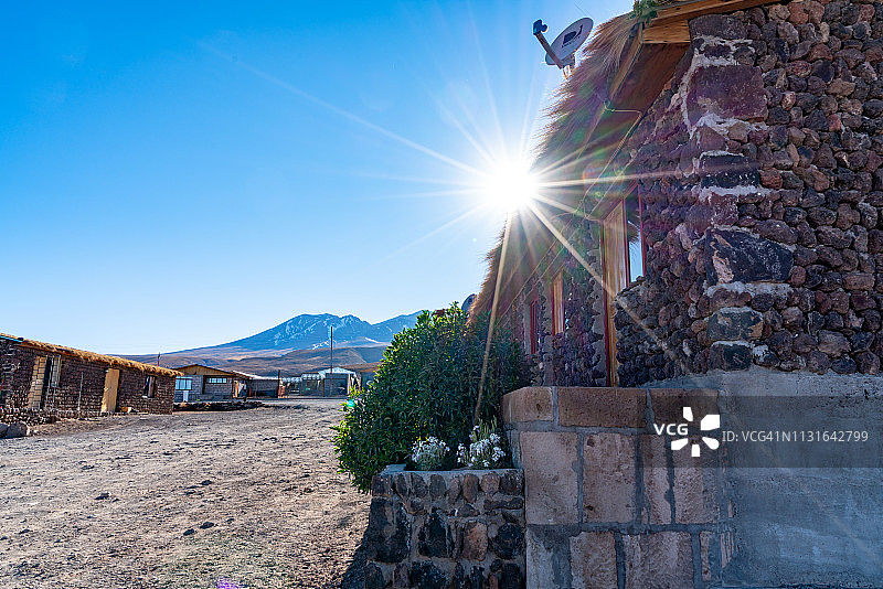 智利圣佩德罗德阿塔卡马Socaire街景图片素材