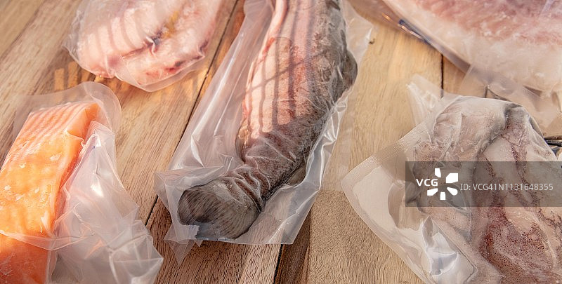 真空密封的海鲜图片素材