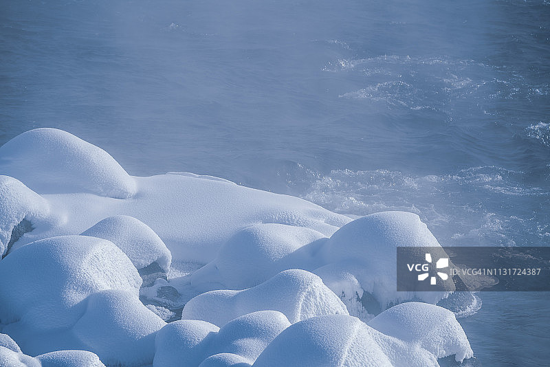 新雪表面图片素材