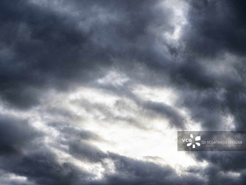 暴风云笼罩的天空图片素材