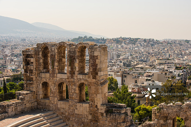 希腊雅典卫城帕特农神庙图片素材