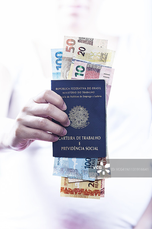 巴西社会保障和工作许可证图片素材