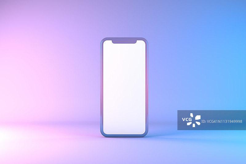 智能手机应用 neon 演示模型图片素材