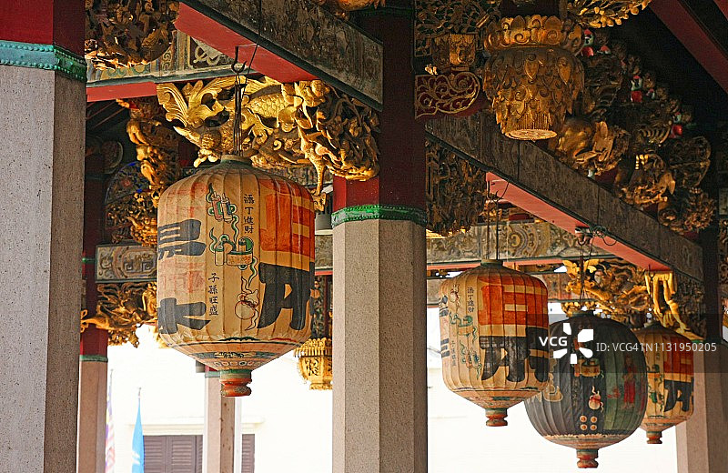 马来西亚槟城乔治市的著名邱公司宗祠图片素材