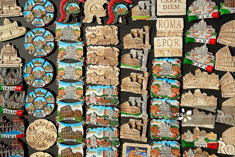 冰箱磁铁纪念品：意大利罗马图片素材