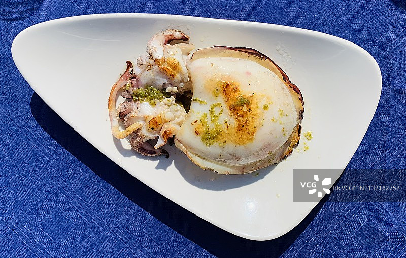 烤鱿鱼图片素材