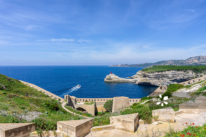 科西嘉岛博尼法乔镇图片素材