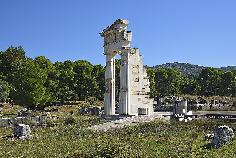 希腊阿果利斯埃皮达鲁斯遗址图片素材