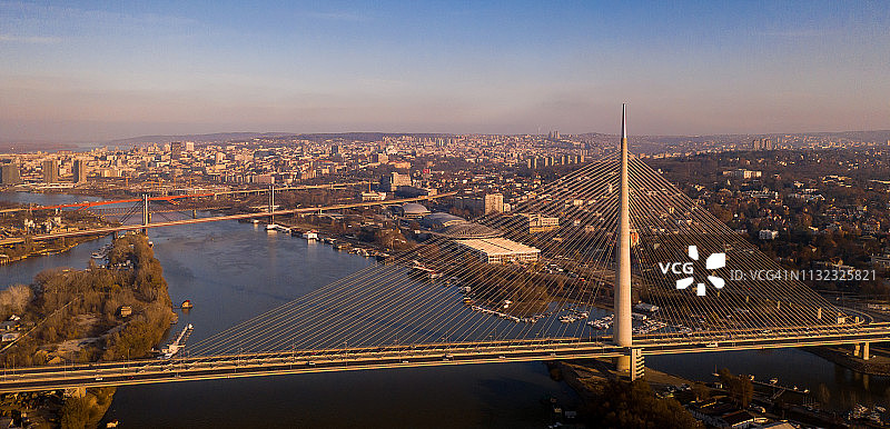 航拍阿达大桥图片素材