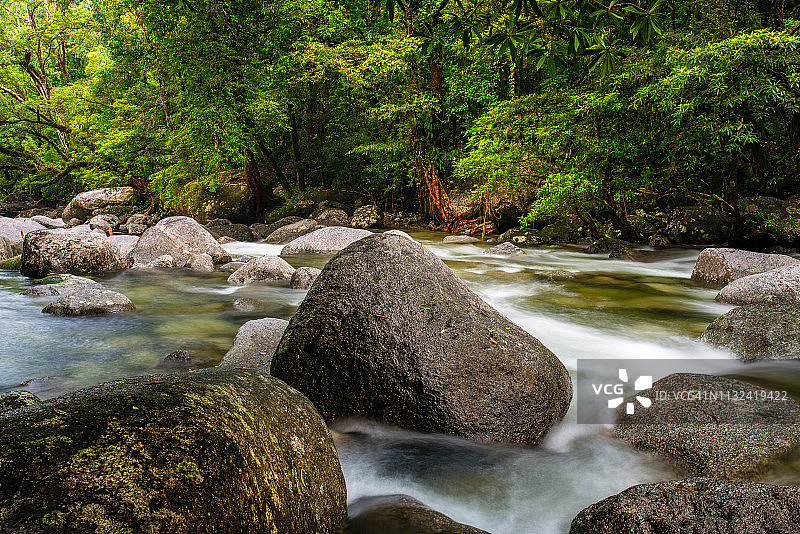 澳大利亚昆士兰州丹特里国家公园的莫斯曼峡谷图片素材
