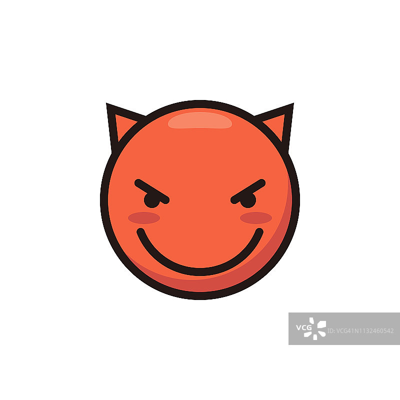 可爱的扁平风格表情符号图片素材