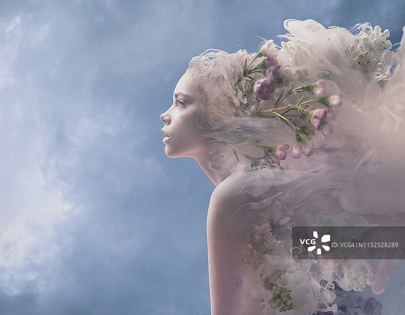 融化的女人图片素材