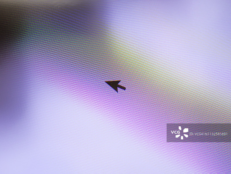 电脑显示器上的光标特写图片素材