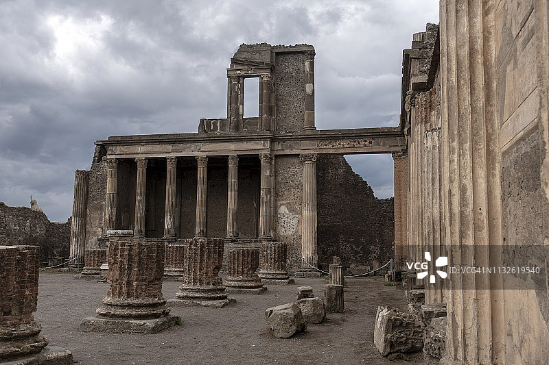 庞贝古城遗址图片素材