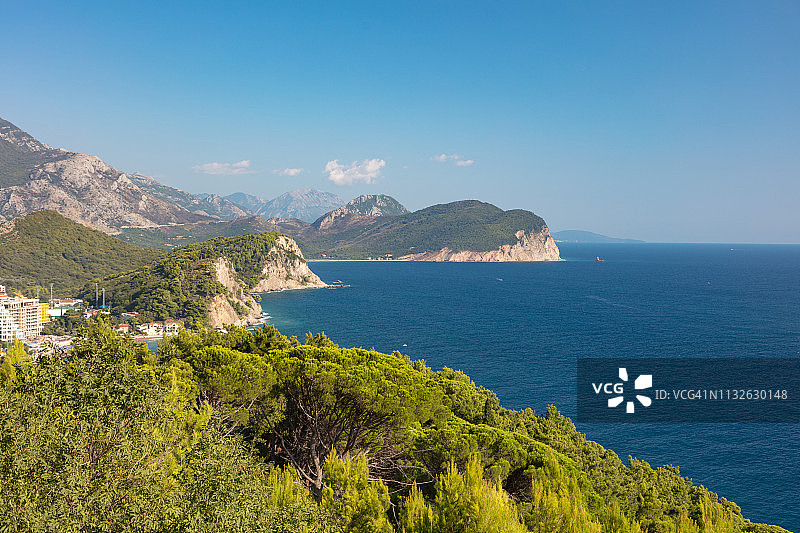 黑山亚得里亚海壮丽的海岸线（2018年）图片素材