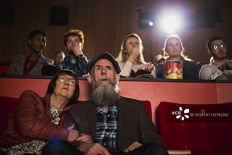 看恐怖电影图片素材