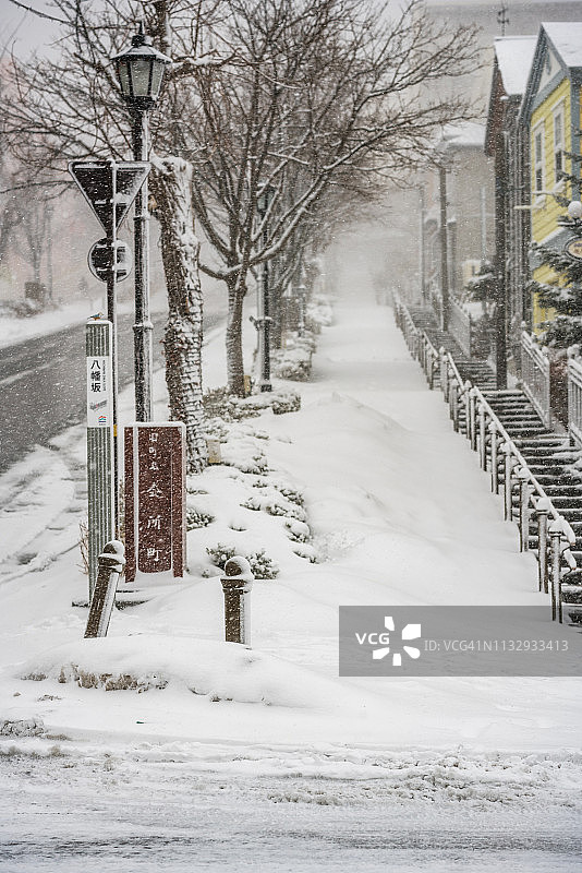 冬季函馆港八幡坂图片素材