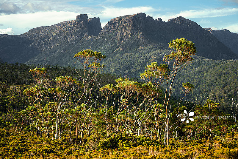 格里昂山和雅典卫城图片素材