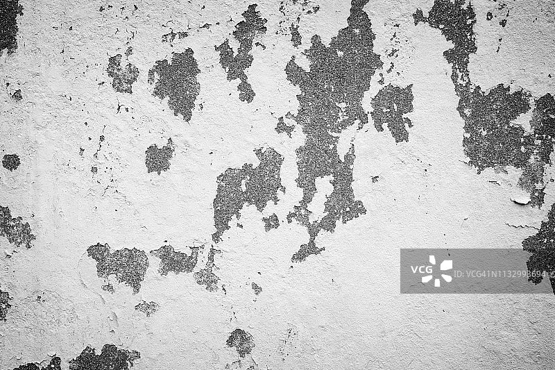 黑白渐晕效果的风化混凝土墙纹理背景图片素材