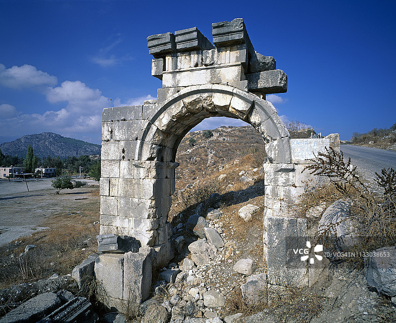 桑托斯的古老吕基亚遗址图片素材