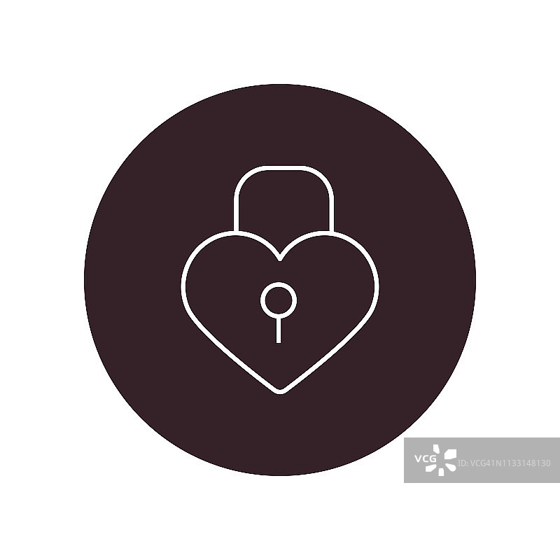 心形锁图片素材