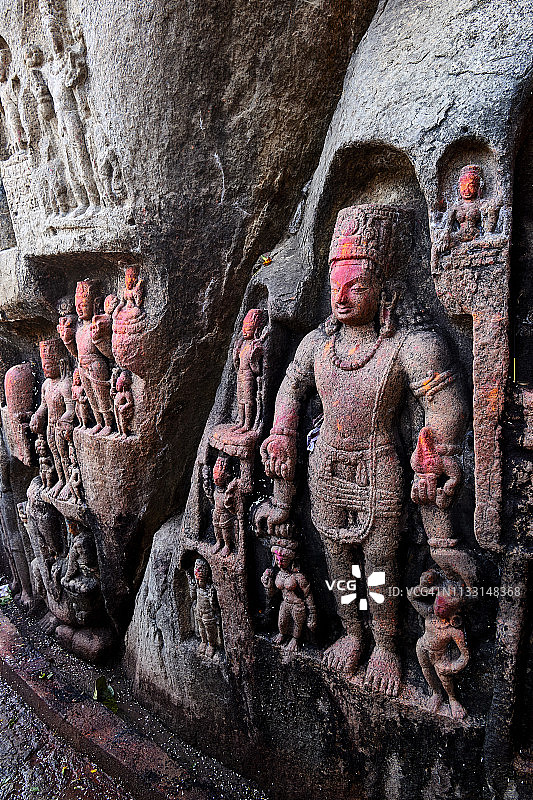 印度比哈尔邦苏丹甘吉的印度教寺庙图片素材