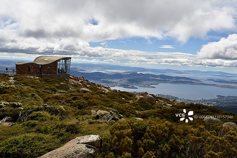 澳大利亚塔斯马尼亚州霍巴特惠灵顿山瞭望点图片素材