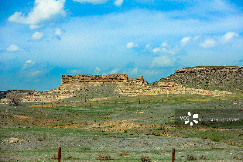 内布拉斯加州沙丘的广阔平原图片素材