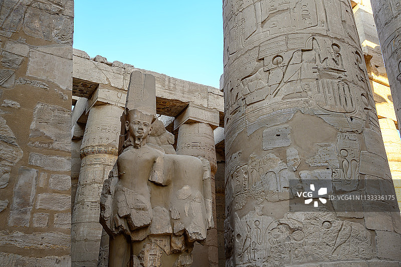 埃及卡纳克神庙古遗址图片素材