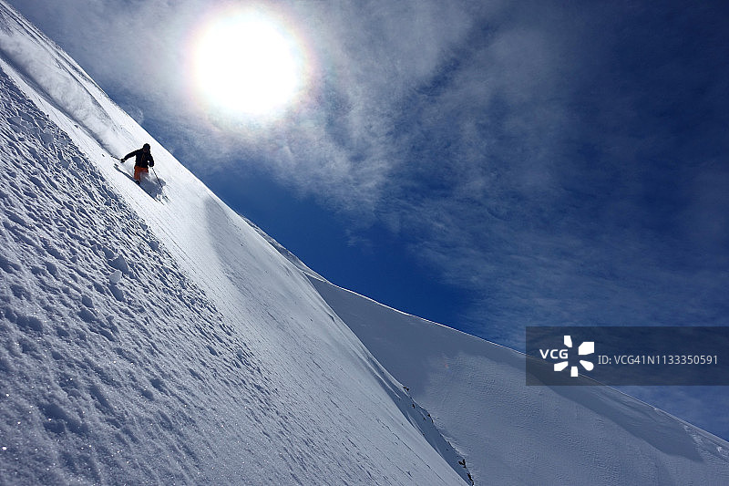 在奥地利圣安东滑雪图片素材