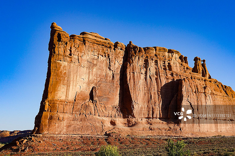 犹他州拱门国家公园的巴别塔图片素材