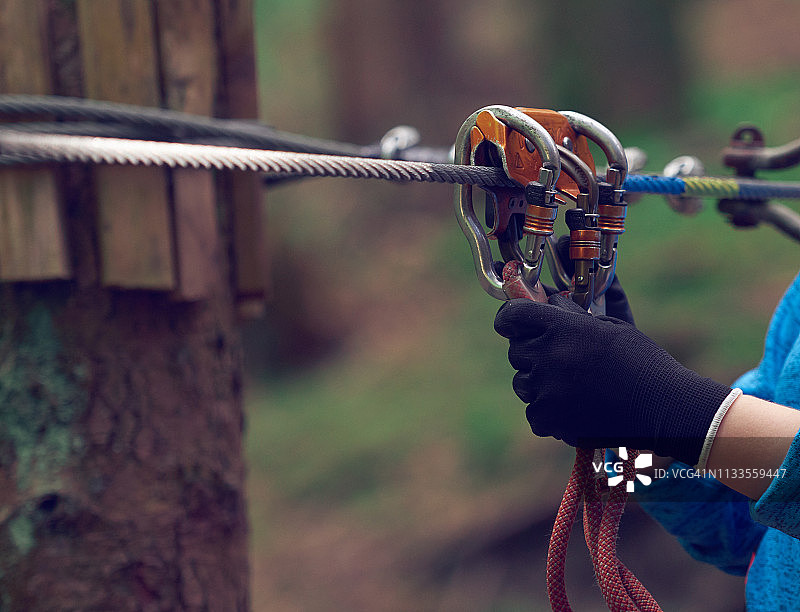 滑索安全防护图片素材