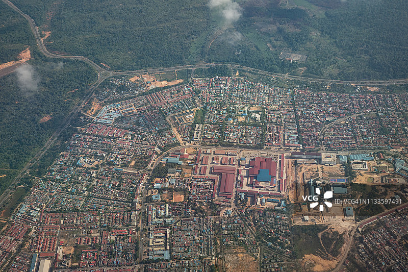 印度尼西亚巴淡岛空中日景图片素材