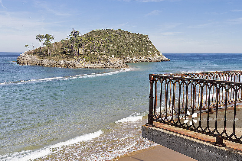 西班牙比斯开亚的莱凯蒂奥渔镇图片素材