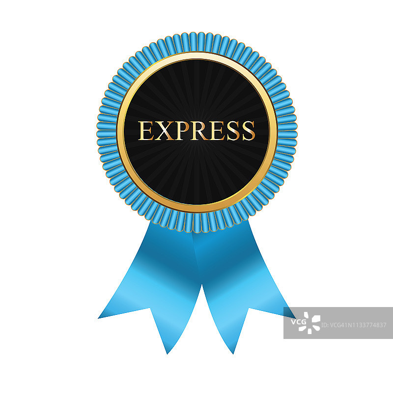 快递金色印章图片素材